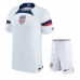 Billige Forenede Stater Børnetøj Hjemmebanetrøje til baby VM 2022 Kortærmet (+ korte bukser)